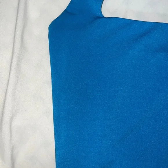 ⭐️ GARAGE Square Neck Halter Beautiful Blue Tie- Back Cami! - Picture 6 of 10